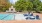 a swimming pool with a slide